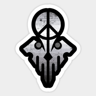 Peace Skull Sticker